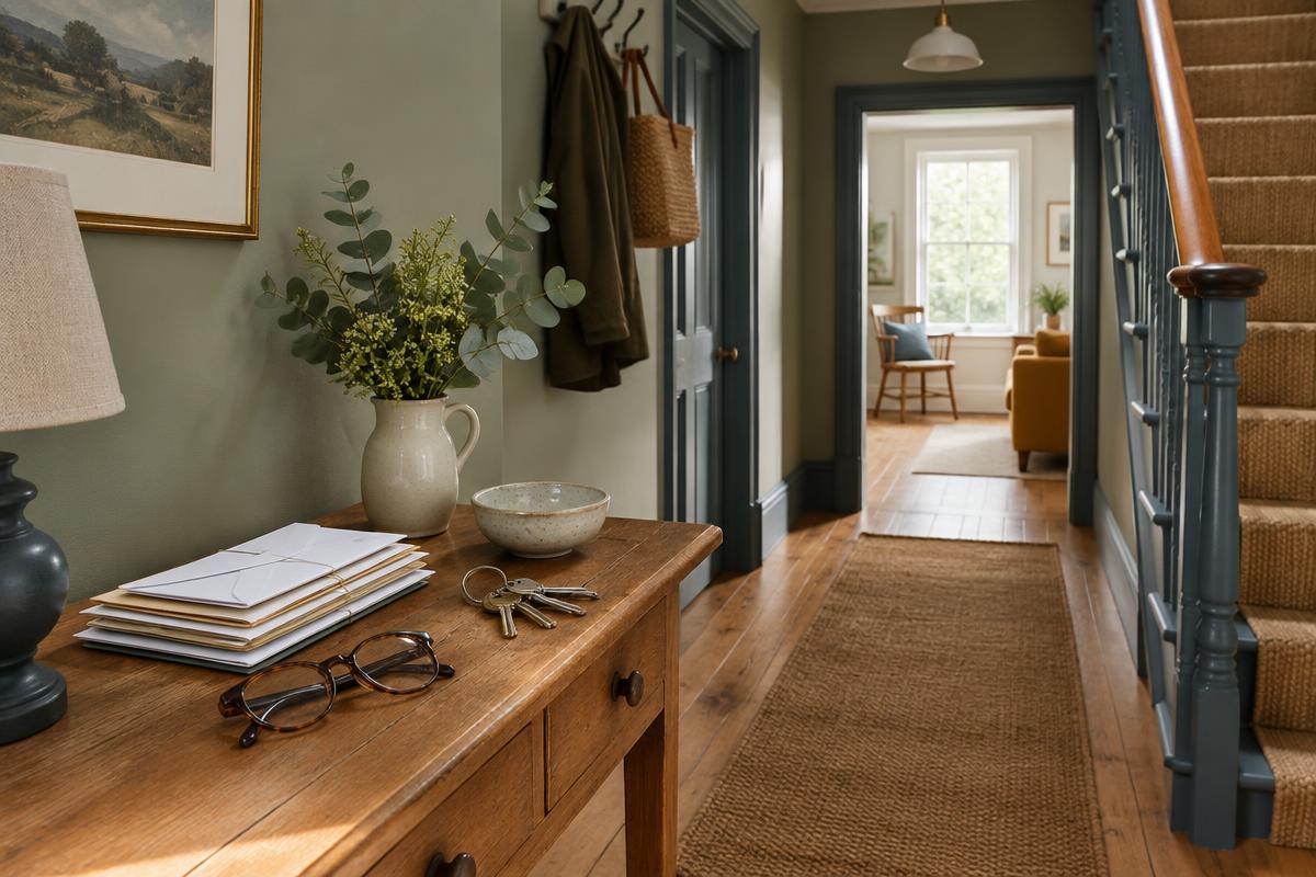 Important letters organised in a welcoming home
